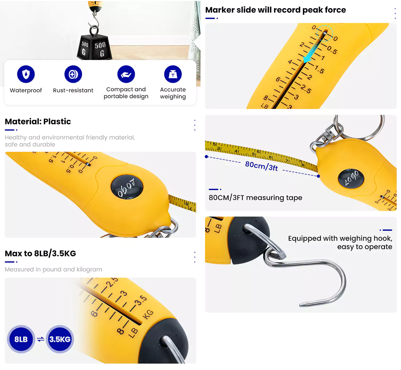 Advantages of 8lb Mechanical Portable Scale