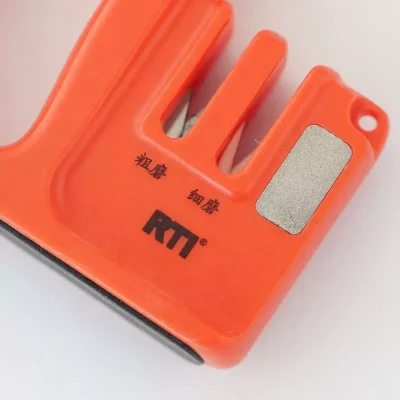 2-stage Knife Sharpener with Hook Sharpening File