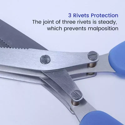 3 Rivets Protection of Triple Blade Scissors