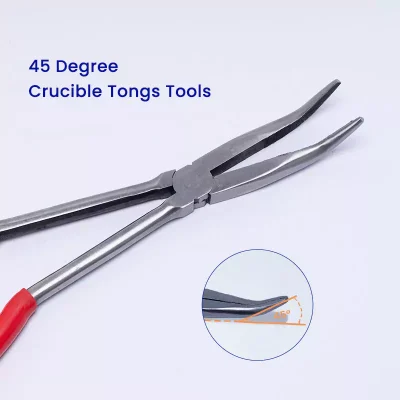 45 Degree Crucible Tongs Tools