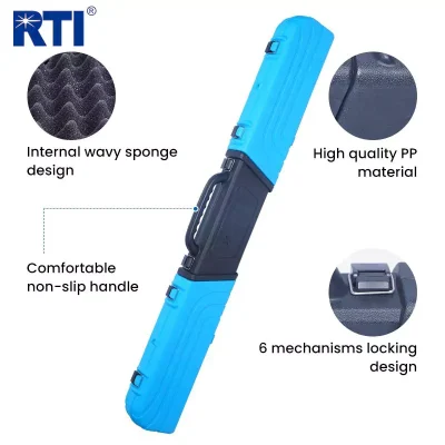 Blue Plastic Fishing Rod Case