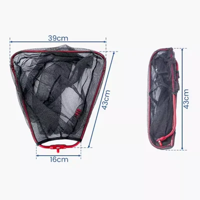 Collapsible Rubber Fishing Net Product Size