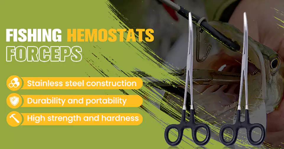 Curved Stainless Steel Fly Fishing Forceps Product Description