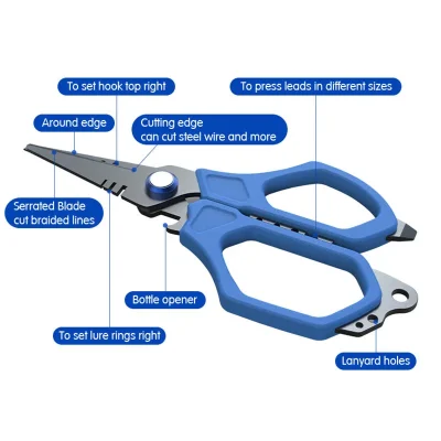 Heavy Duty Fishing Scissors Product Structure