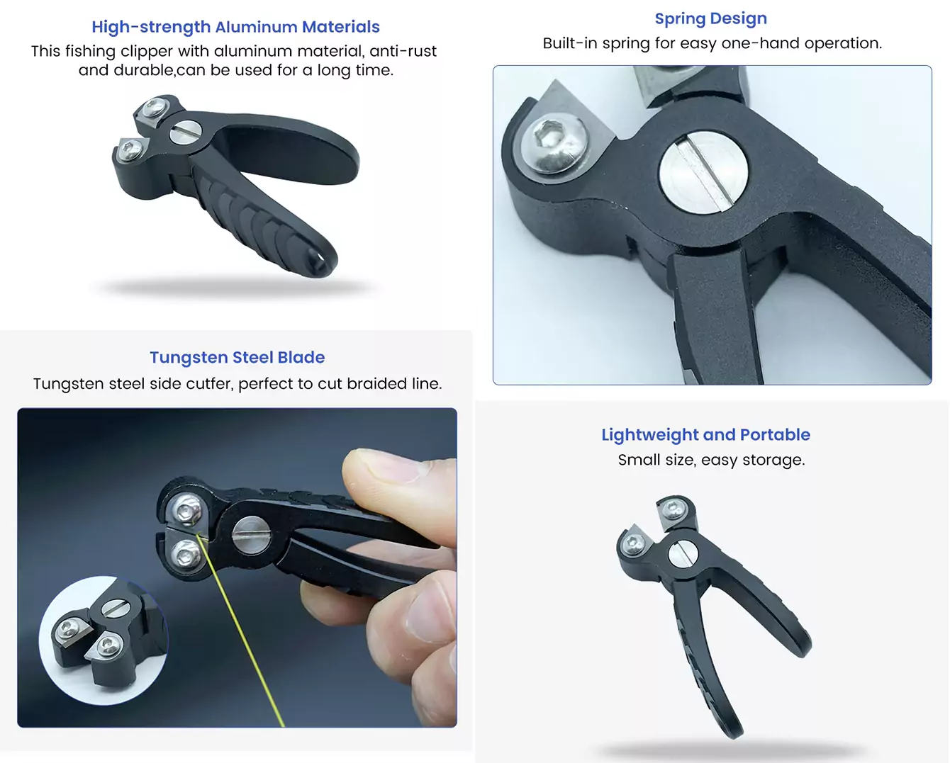 Advantages of 5cm Aluminium Fly Fishing Line Clippers