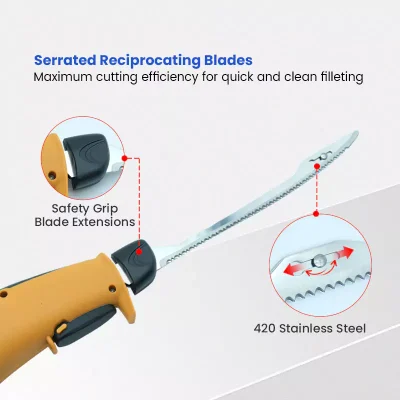 Serrated Reciprocating Blades of 110v electric fillet knife