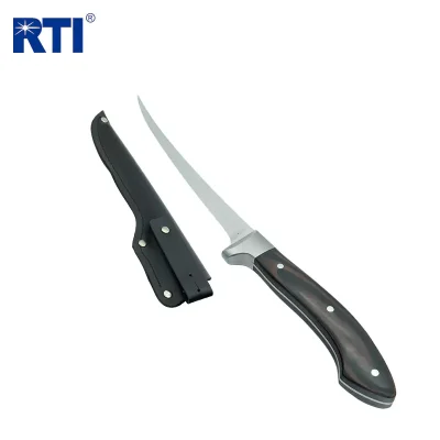 Wood Handle 6 inch Flexible Fillet Knife