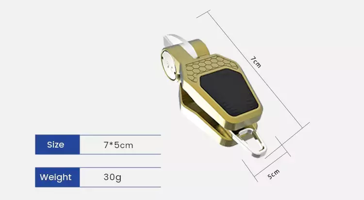 30g Aluminum Fly fishing Line Cutter Product Size