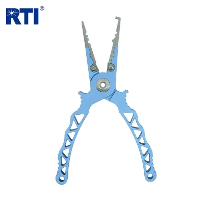 7 inch Multi Aluminum Handle Titanium Fishing Pliers