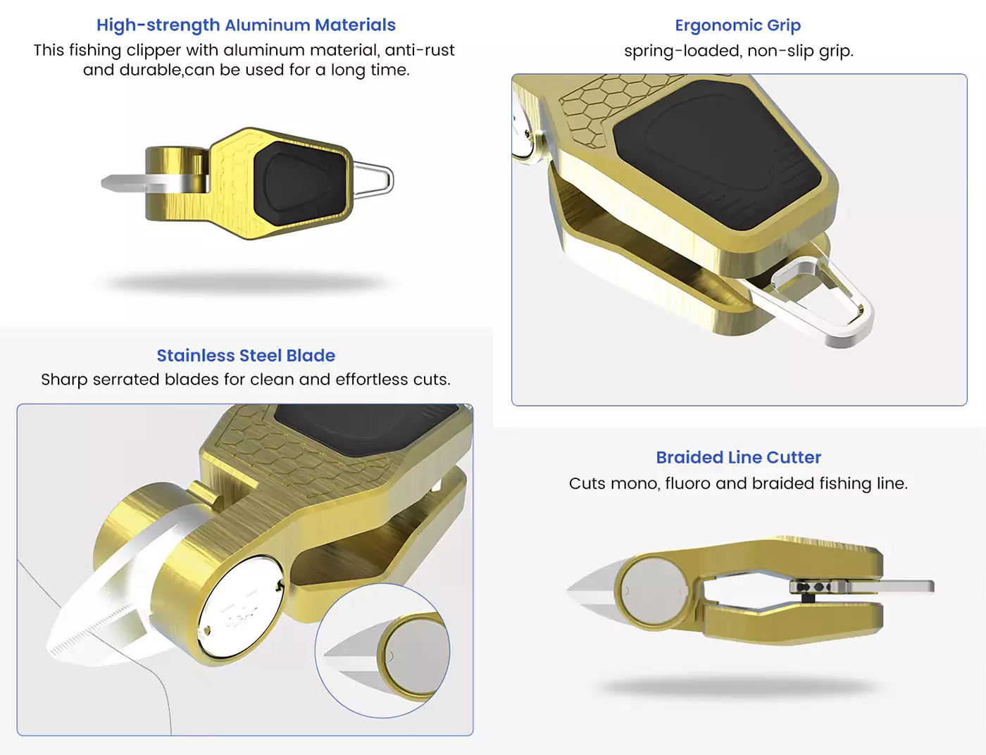 Advantages of 30g Aluminum Fly fishing Line Cutter