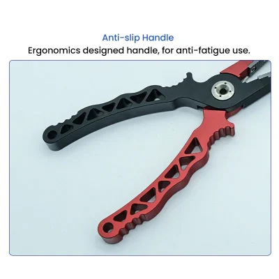 Anti-slip Handle of 7 inch Fly Fishing Pliers
