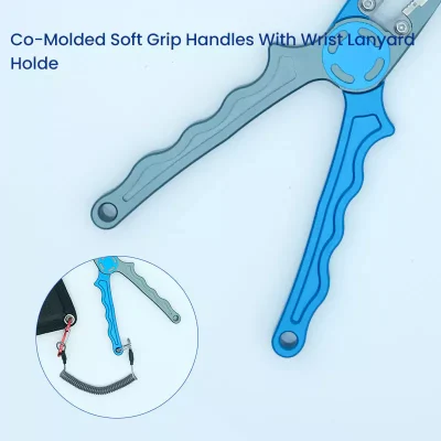 Co-Molded soft Grip Handles with Wrist lanyarg Holde