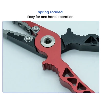 Spring Loaded of 7 inch Fly Fishing Pliers