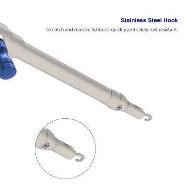 Stainless Steel Hook of 10 Inch Aluminum Fish Hook Remover