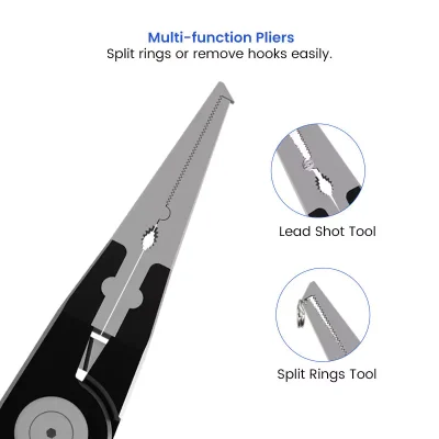 150g Aluminum Split Ring Pliers with Multi-function Pliers