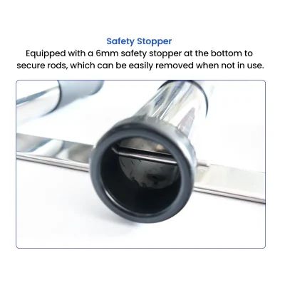 4 Tubes Fishing Rod Holder Safety Stopper