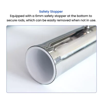 Safety Stopper of 5 Tube Fishing Rod Holder