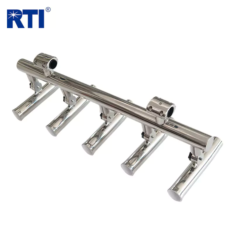 Stainless Steel Multi 5 Tube Fishing Rod Holder